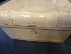 Dome Topped Tin Trunk