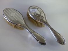 2 Silver Backed Brushes