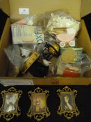 Box containing Doll House Items