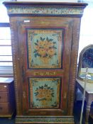 Large Painted Pine Cupboard