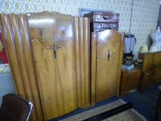 2 Walnut Wardrobes