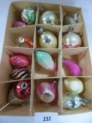 Box of old Christmas Decorations