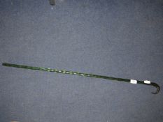 Green Glass Walking Stick