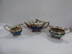 Silver Plated 3 Piece Tea Set