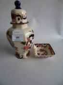 Masons Lidded Vase & Pin Tray Mandolay Pattern