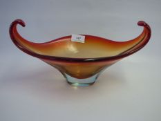 1970's Murano Glass Fruit Bowl