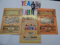 4 Beatles Tin Advertising Signs