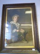 Pears Print of Bubbles in Oak Frame