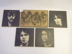Beatles Portraits on Plaques