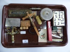 Tray of Games Memorabilia - Pen Knives etc