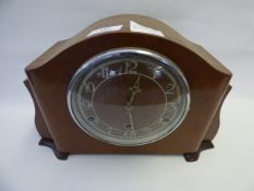 Walnut Cased Mantel Clock
