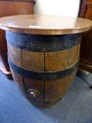 Large Barrel and Copper Top