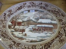 Large Johnsons Brothers Meat Plates