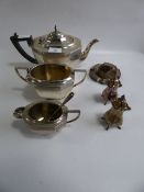 3 Piece Plated Tea Set etc