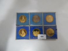 6 William Wilberforce Bronze Coins