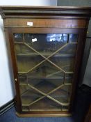 Mahogany Glazed Wall Cupboard