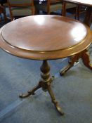 Small Circular Pedestal Table