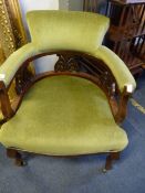 Upholstered & Wood Framed Tub Chair