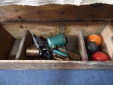 A Box Containing Blow Torches