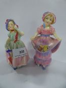 2 Small Doulton Figurines