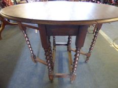 Oak Barley Twist Table