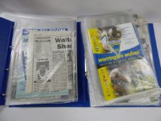 2 Folders of Hull Rugby Ephemera