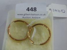 Gold Coloured Hoop Earrings