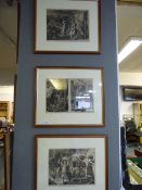 Set of 3 Framed Brickmakers Prints