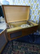 A Monarch Radiogram with 45s