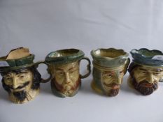 4 Kingston Pottery Toby Jugs