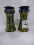 Small Pair of Doulton Miniature Vases