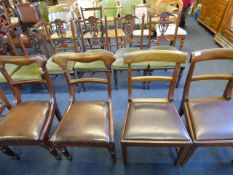 Set of 4 Mahogany Dining Chairs