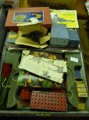 Box containing Early Meccano etc