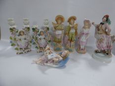 7 Bisque Figurines