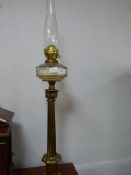 Brass Pedestal Oil Lamp
