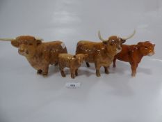 3 Beswick Cows & Another