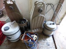 Assorted Caravan Waste Containers Water Buts, Caravan Sealer, Power Supply Leeds etc