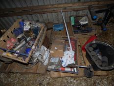 Pallets Containing Assorted Fire Extinguishers, Commercial Vehicle Spares ETC