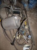 Assorted Oxy Acetylene Cutting Equipment Including Gauges, Pipes and Cutting Torches