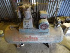 Clark Single Phase Compressor Mounter on Receiver 14 CFM With Airlines, Tire Inflaters etc