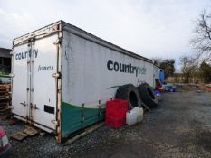 24ft Curtain Side Container - CONTENTS NOT INCLUDED