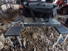 Folding Picnic Table and Gas BBQ