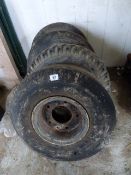 Set of 4 Ifor Williams Wheels and Tires