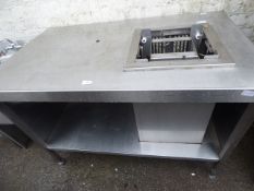 *Stainless Steel Preparation Unit with Storage