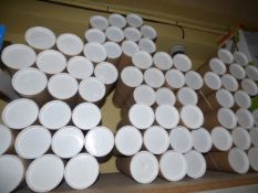 155 Cardboard Poster Tubes with End Caps