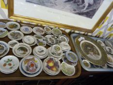 2 Trays containing Decorative Pin Trays