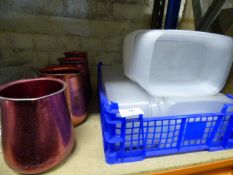 4 Aluminium Water Jugs & Take Away Cartons etc