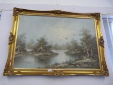 Gilt Framed Oil on Canvas