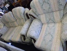 Floral 3 Seat Settee with Matching Easy Chair