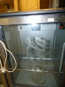 *Gamko Single Door Bottle Cooler - Black & Stainless Steel Finish